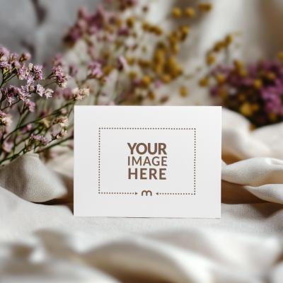 Artistic Card Mockup for Custom Illustrations