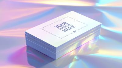 Business Card Stack Mockup for Elegant Brand Identity Presentation