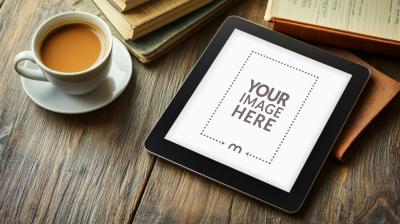 E-Reader Tablet Mockup for Digital Bookstore or App Showcases