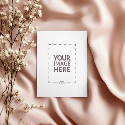 Elegant Card Mockup for Nature-Inspired Gift Cards