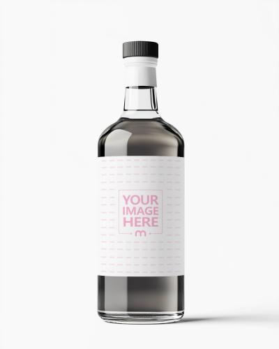 Frosted Vodka Bottle Mockup for Event Branding Design