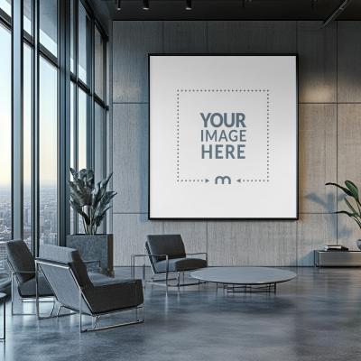 Large Frame Mockup for Office Reception