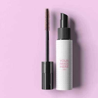 Mascara Bottle Mockup with Sleek Design for Beauty Brand Promotion