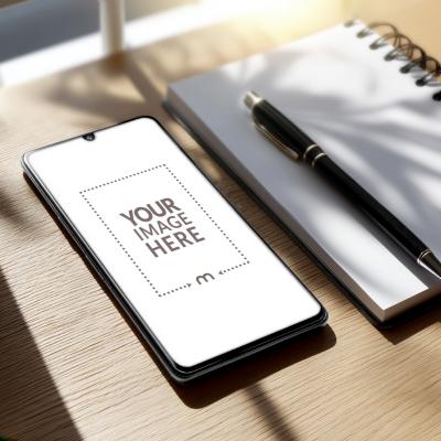 Mobile Screen Mockup for Tech Product Display