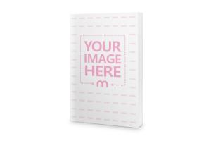 Paperback Book Standing on White Background Mockup Template