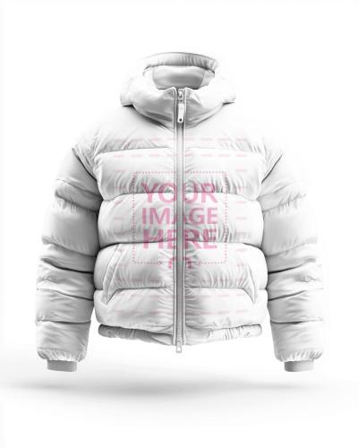 Puffer Jacket Mockup for Winterwear Look