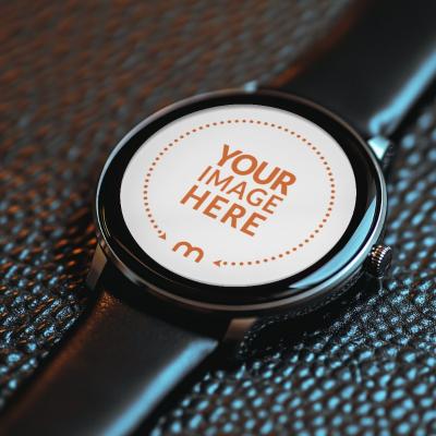 Smartwatch Mockup for Health Tracking App UI Showcase