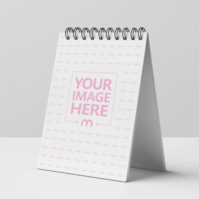 White Desk Calendar Mockup for Corporate Stationery Design