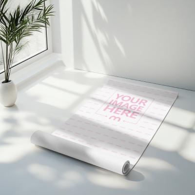 Yoga Mat Mockup for Wellness Studio Identity Design